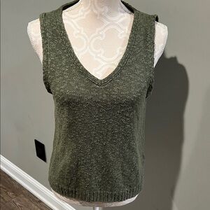 J. Crew Forest Green Knit Tank Top